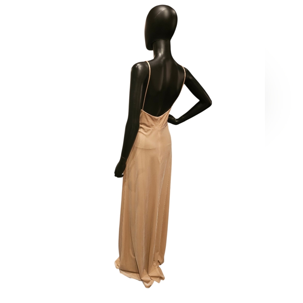 Jenny Yoo Prosecco Blush Velvet Gown - Picture 6 of 8